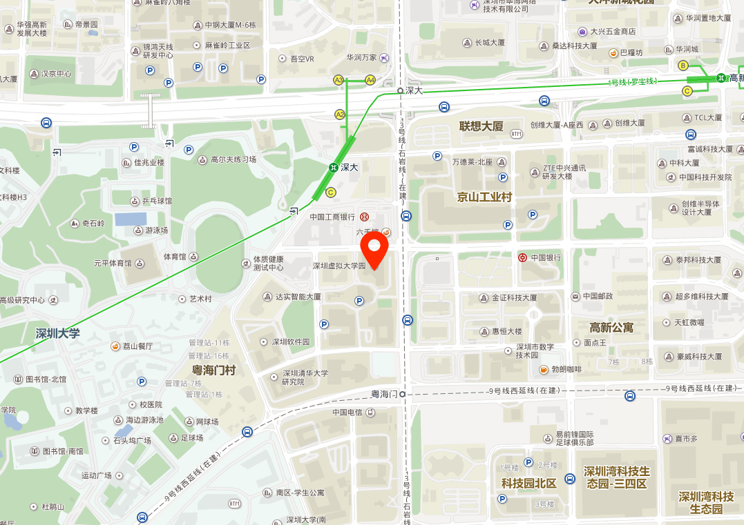 虚拟大学园地图位置